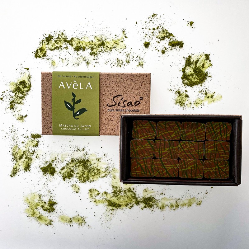 Avèla matcha du japon chocolat au lait