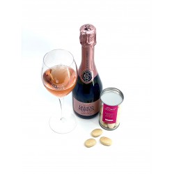Coffret Champagne Rosé Charles Heidsieck et Amande d'Avola Chocolat Blanc